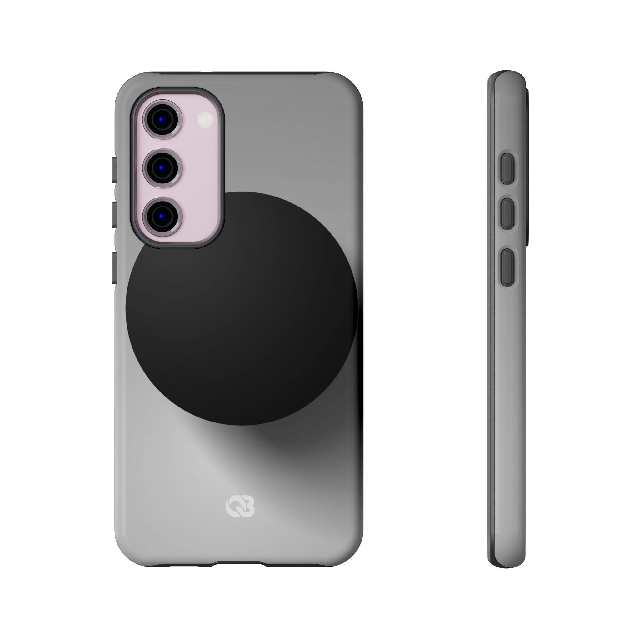 Grey Tough Phone Case for Samsung - Matte Onyx Sphere