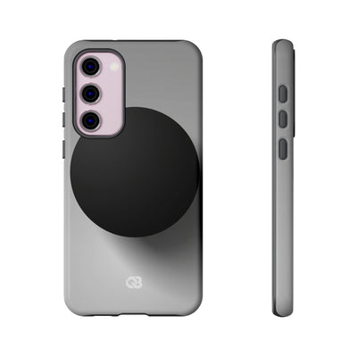 Grey Tough Phone Case for Samsung - Matte Onyx Sphere