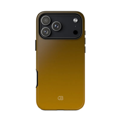 Gold Tough Phone Case for iPhone - Scorched Gold Haze