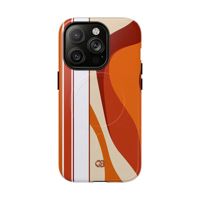 Orange Tough 2.0 Magsafe Phone Case for iPhone - Terracotta Metro Line