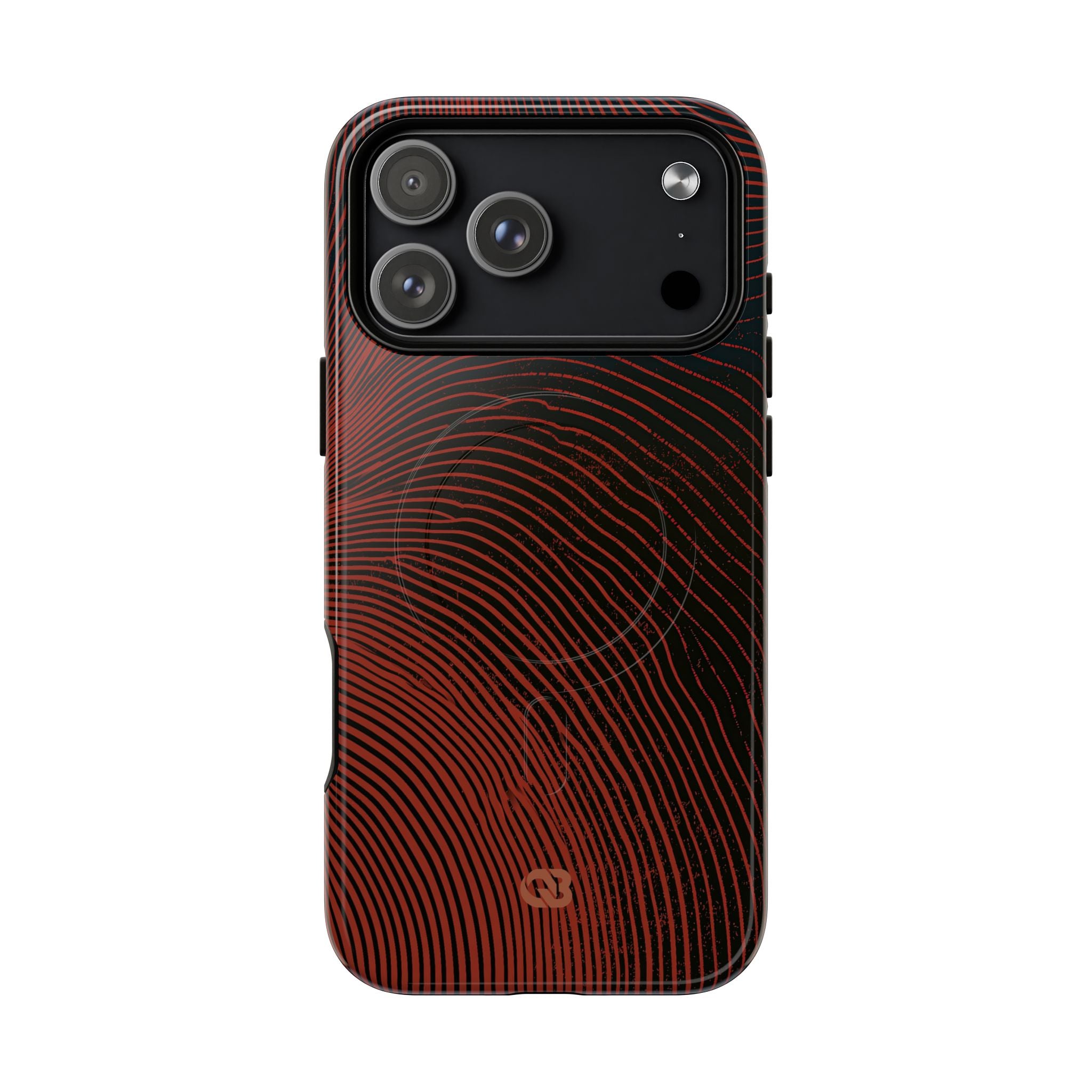 Red Tough 2.0 Magsafe Phone Case for iPhone - Terracotta Nerve Map