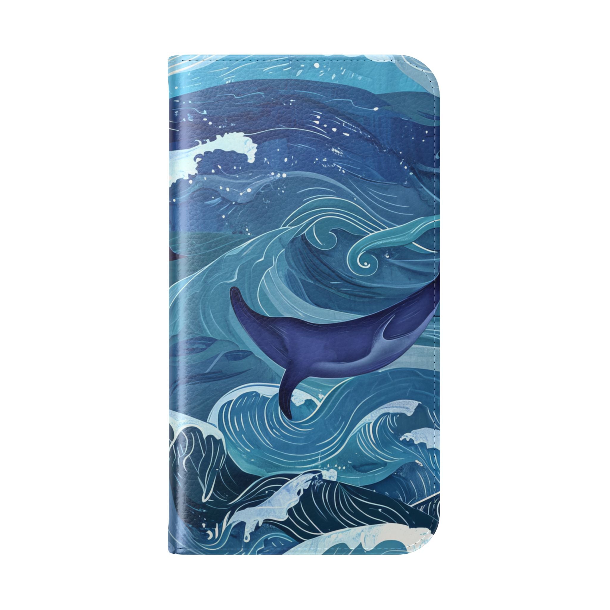 Dolphin Wave Dance - iPhone 16 Case - Lompakko