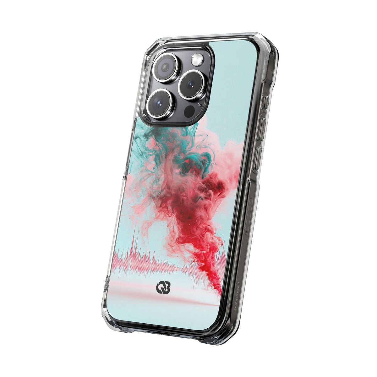 Sonic Bloom · Clear Impact Magnetic Phone Case for iPhone · Red