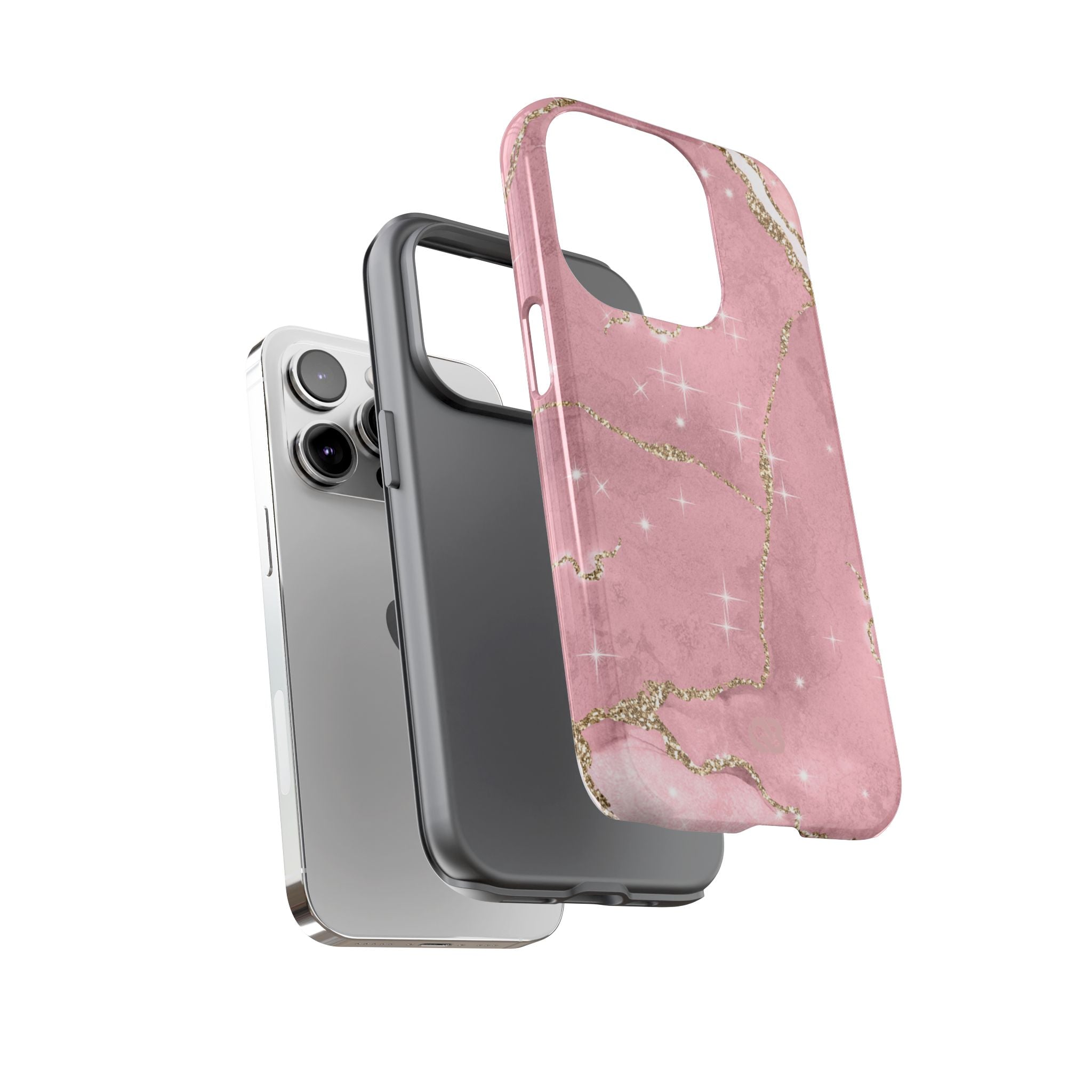 Rose Sparkle Marble · Tough Phone Case for iPhone