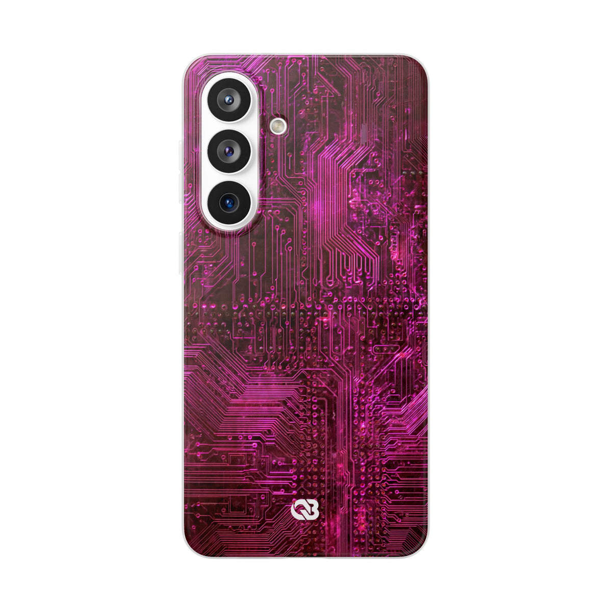 Magenta Circuit Trace · Lite Phone Case for Samsung · Pink