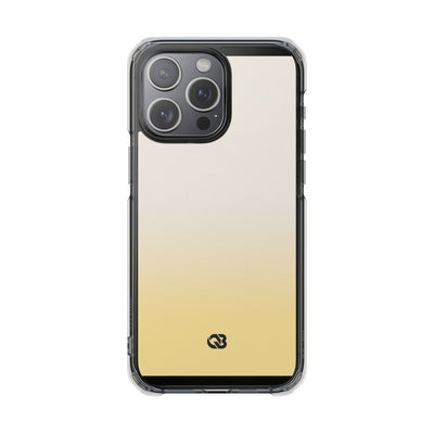 Solar Cream Ombre · Clear Impact Magnetic Phone Case for iPhone · Yellow
