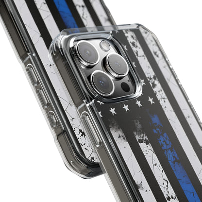 Blau gestreifte Flagge iPhone 16 Pro Max Case - Impact