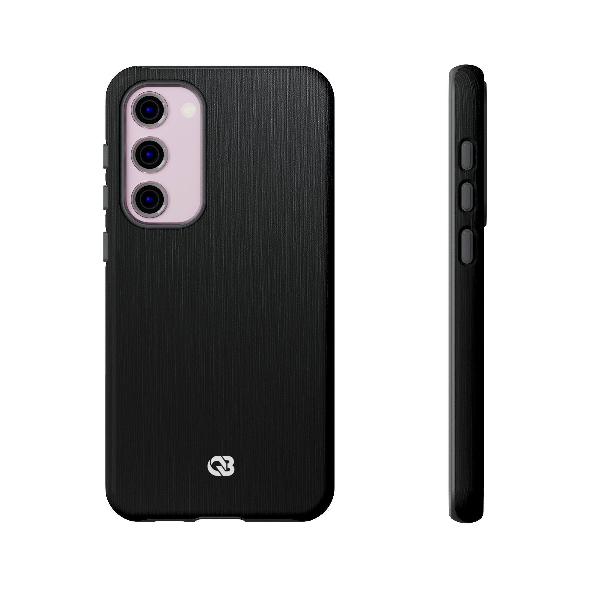 Black Tough Phone Case for Samsung - Brushed Obsidian Slate
