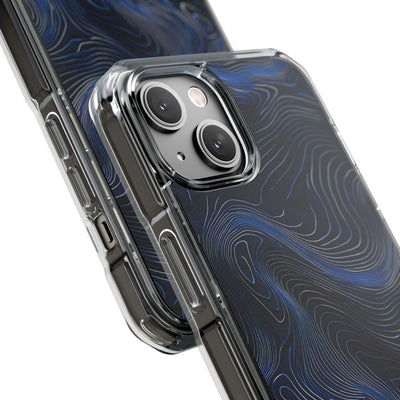 Blue Impact MagSafe Phone Case for iPhone - Cobalt Contour Ridge