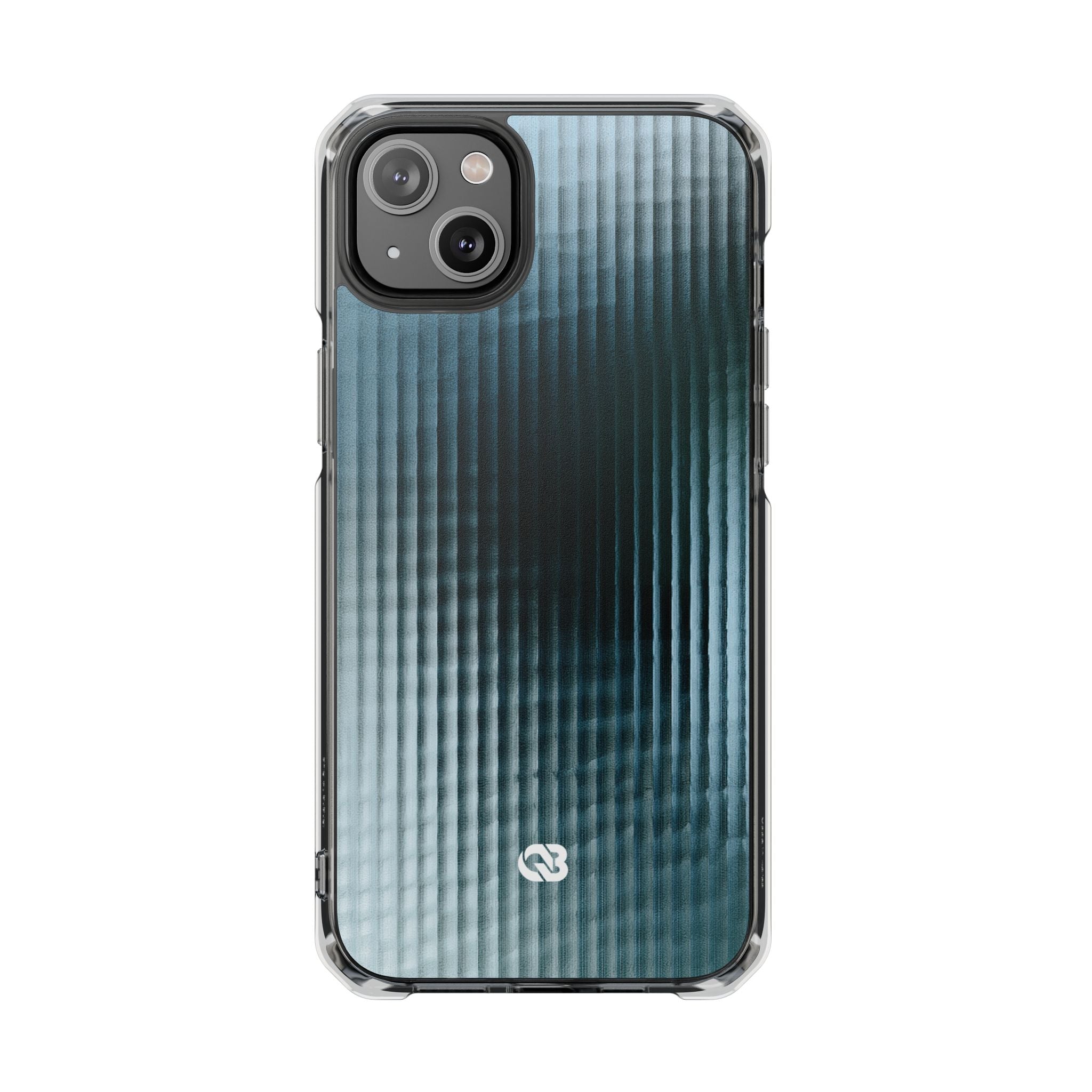Blue Impact MagSafe Phone Case for iPhone - Glacial Reeded Glass