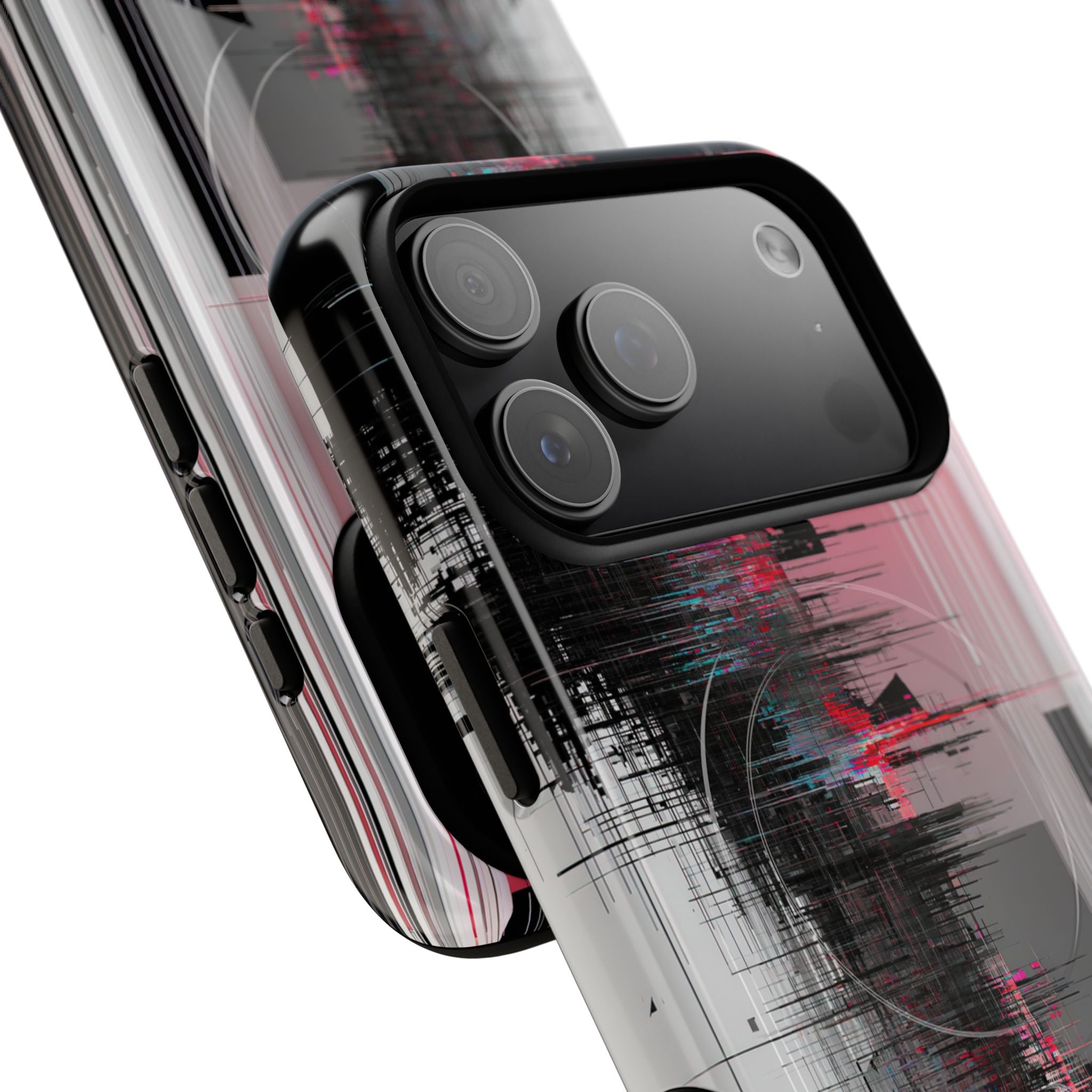 Black Tough 2.0 Magsafe Phone Case for iPhone - Crimson Data Leak