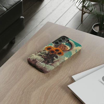 Sonnenblumen-Astronaut Samsung S22 Case - Tough