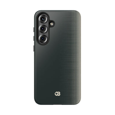 Grey Tough Phone Case for Samsung - Charcoal Tech Grid