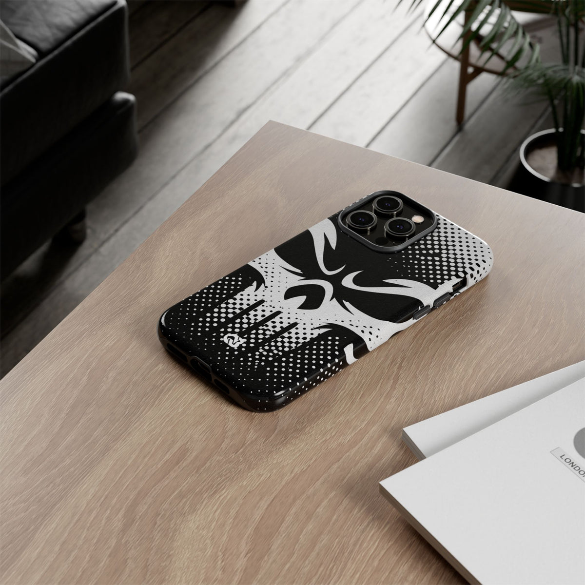 Phantom Halftone · Tough Phone Case for iPhone · Black