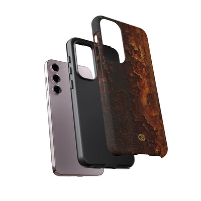 Orange Tough Phone Case for Samsung - Oxidized Iron Crust