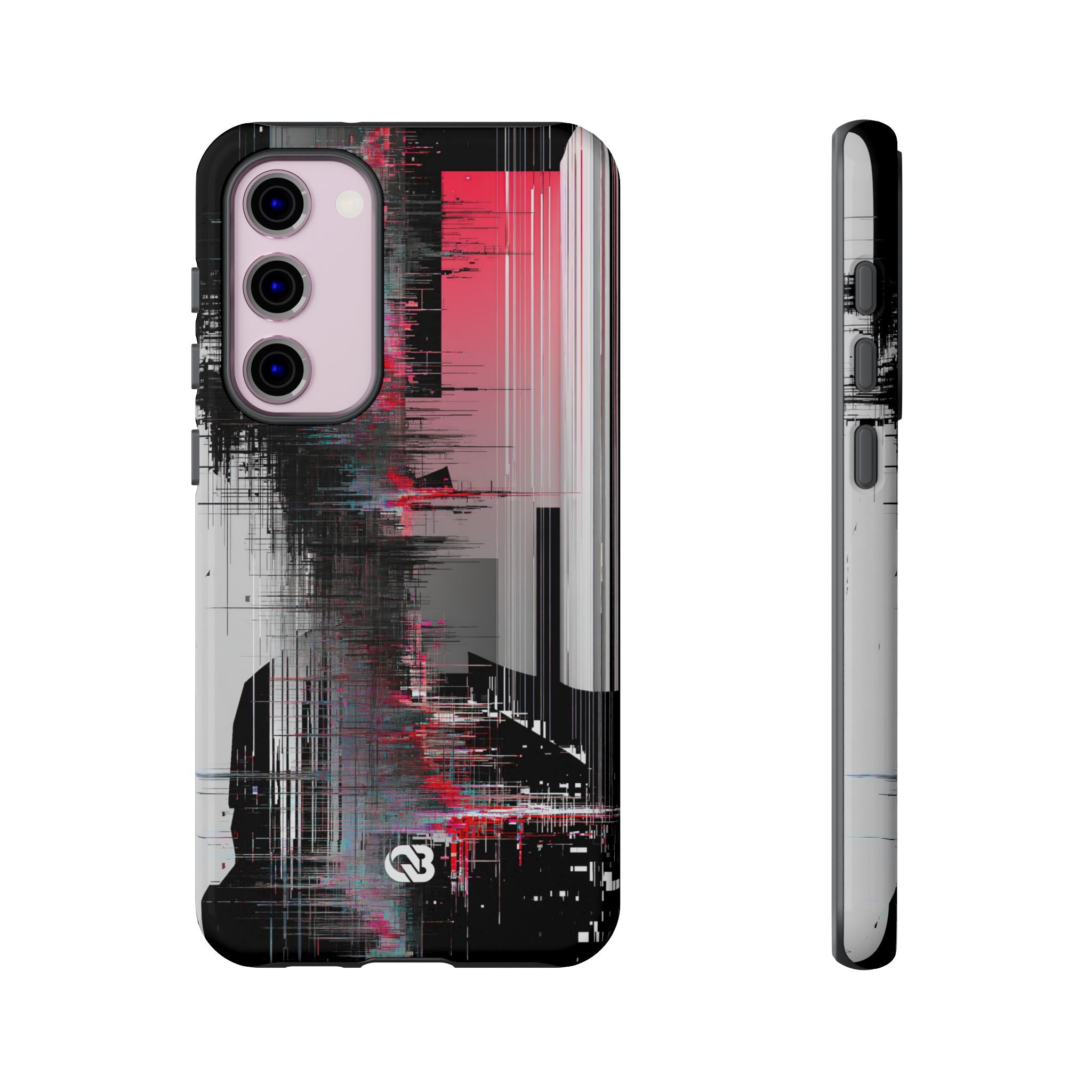 Black Tough Phone Case for Samsung - Crimson Data Leak