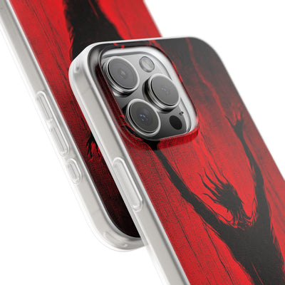 Crimson Shadow Ascent · Soft Custodia per iPhone