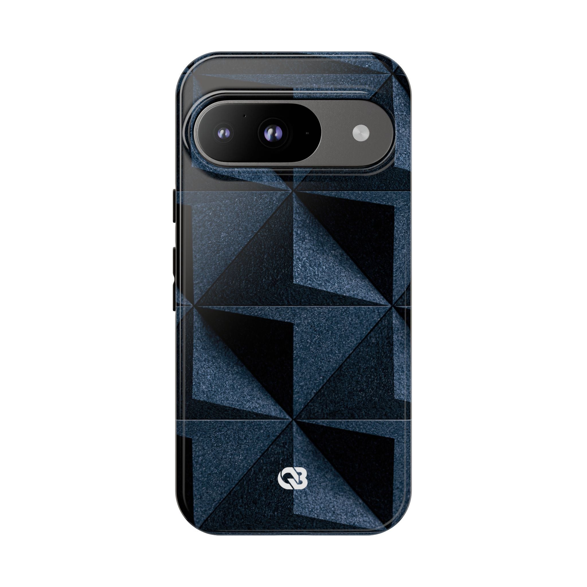 Blue Tough Phone Case for Google Pixel - Indigo Basalt Facets