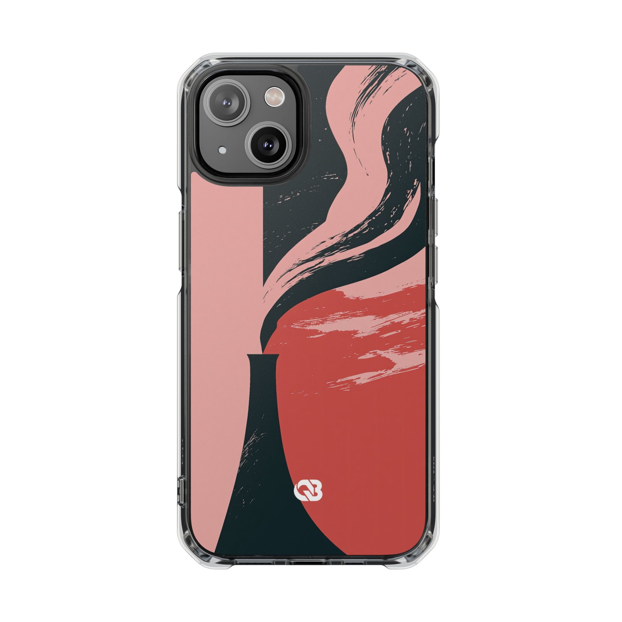 Pink Impact MagSafe Phone Case for iPhone - Cinder Rose Plume