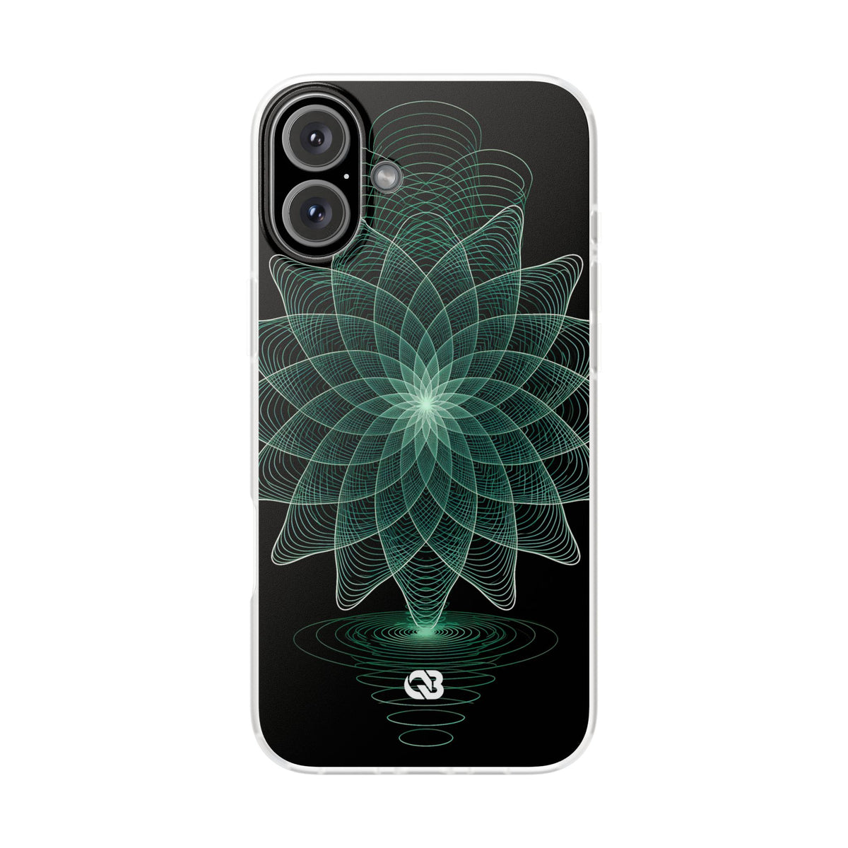 Verdant Harmonic Bloom · Lite Phone Case for iPhone ·  Black