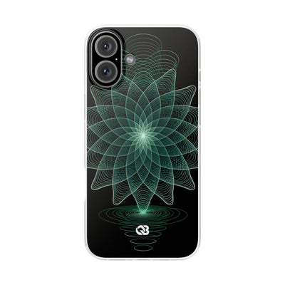 Verdant Harmonic Bloom · Lite Phone Case for iPhone ·  Black