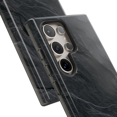Dark Slate Strata · Tough Phone Case for Samsung · Black