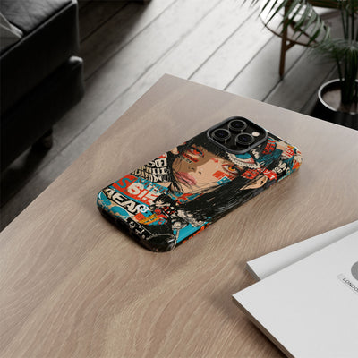 Shibuya Street Collage · Tough Phone Case for iPhone · Red