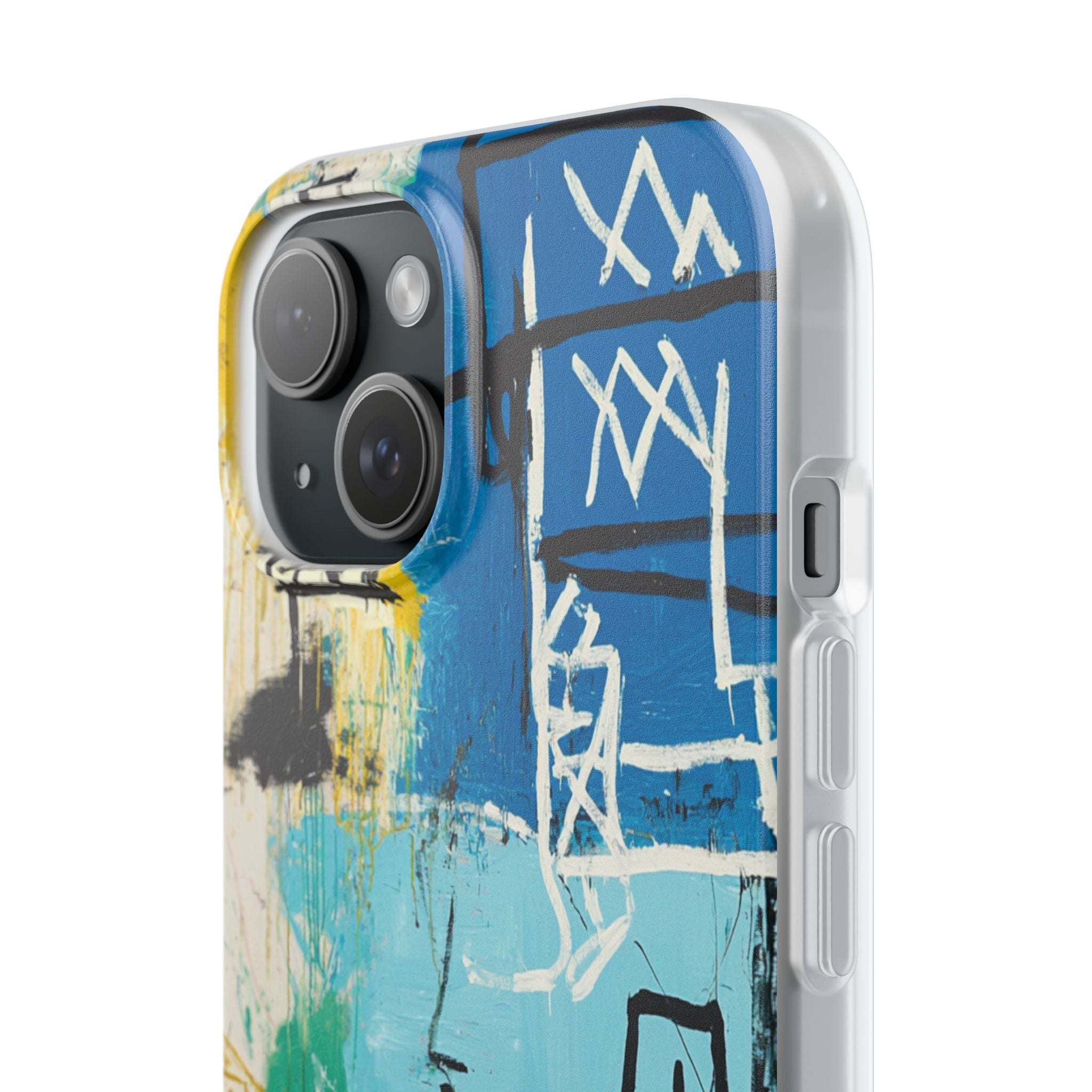Azure Urban Scribble · Soft Phone Case for iPhone