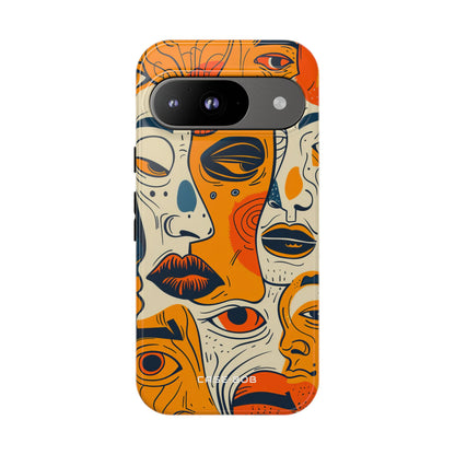 Verwickelte Gesichter Sonnenuntergang Google Pixel 9 Case - Tough