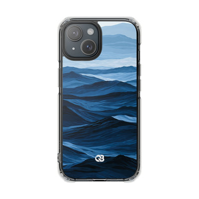 Blue Impact MagSafe Phone Case for iPhone - Cobalt Ridge Tides