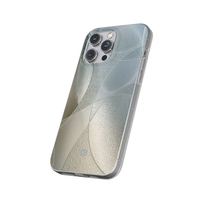 Silver Lite Phone Case for iPhone - Frosted Silver Mosaic