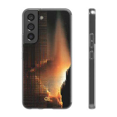 Luminous Grid · Lite Phone Case for Samsung · Black