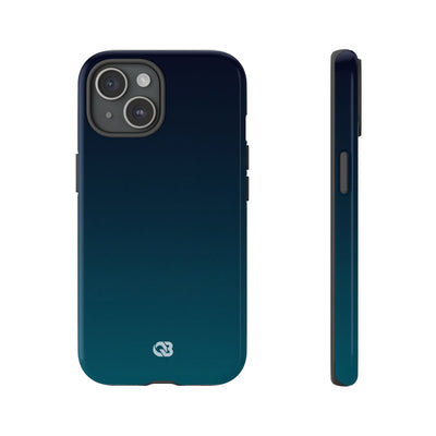 Teal Tough Phone Case for iPhone - Abyss Teal Haze