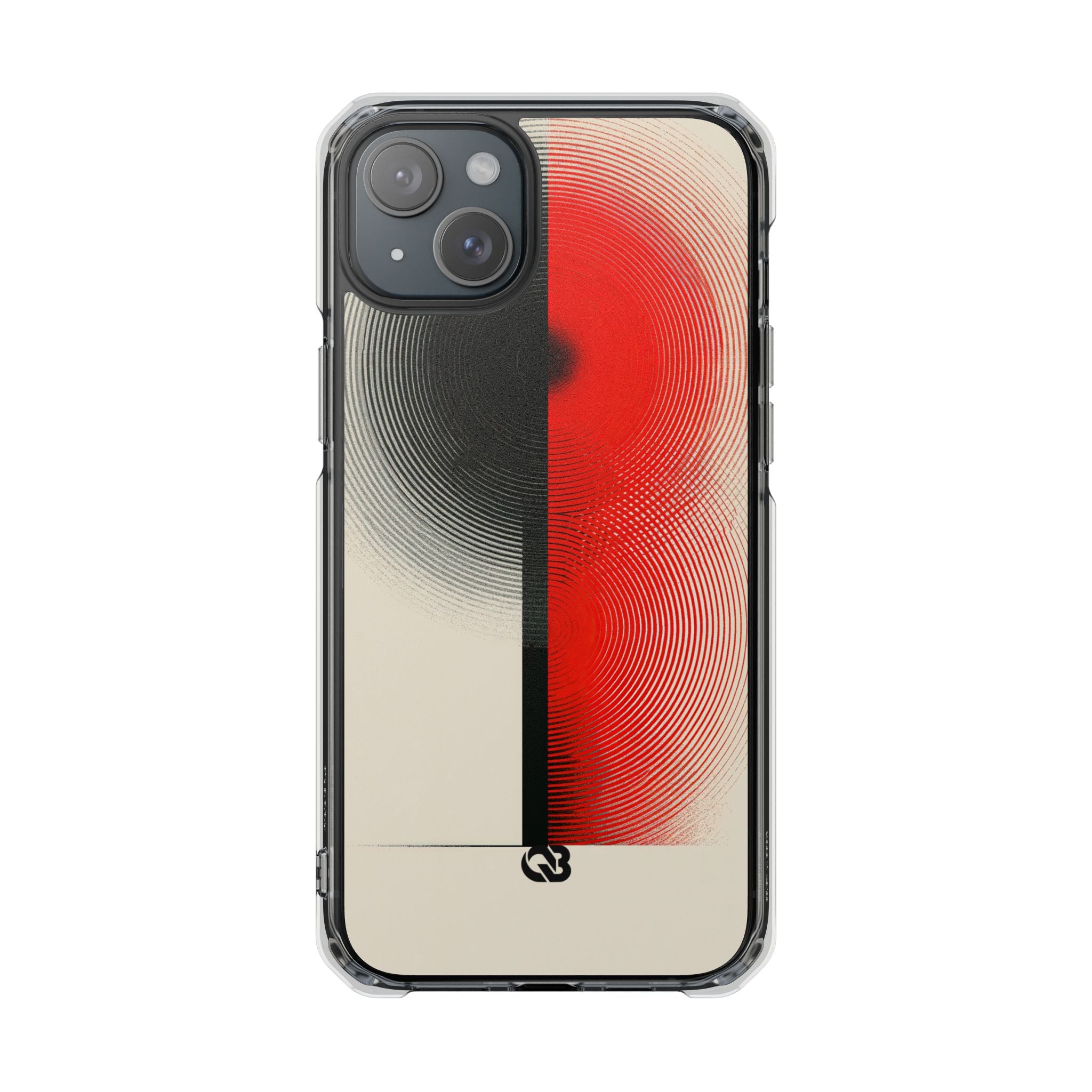 Red Impact MagSafe Phone Case for iPhone - Split Signal Red