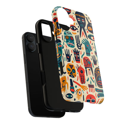 Lebendige Gesichter iPhone 16 Plus Case - Tough+
