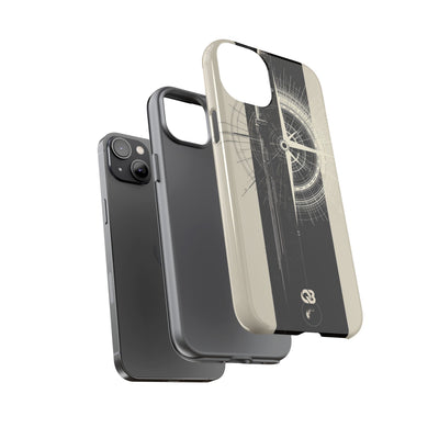 Beige Tough Phone Case for iPhone - Zenith Vector Spire