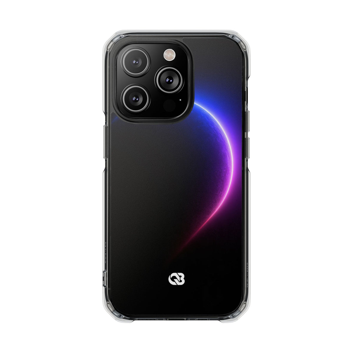Luminous Eclipse · Clear Impact Magnetic Phone Case for iPhone · Black