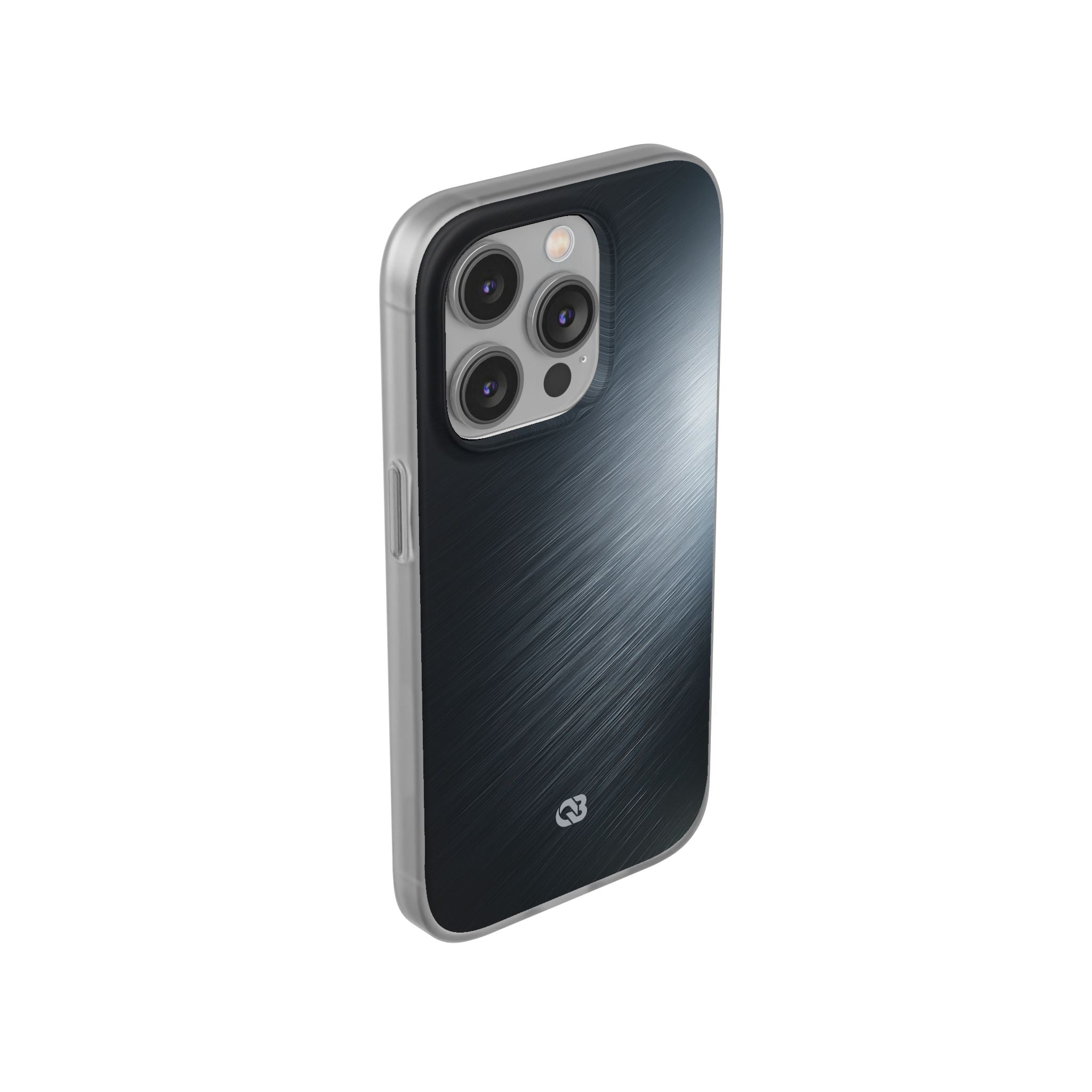 Grey Lite Phone Case for iPhone - Charcoal Brushed Steel