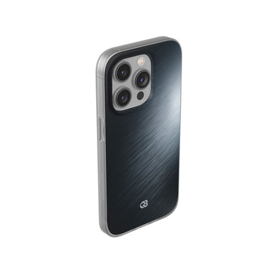 Grey Lite Phone Case for iPhone - Charcoal Brushed Steel