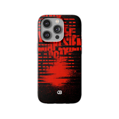 Crimson Redaction · Lite Phone Case for iPhone ·  Black