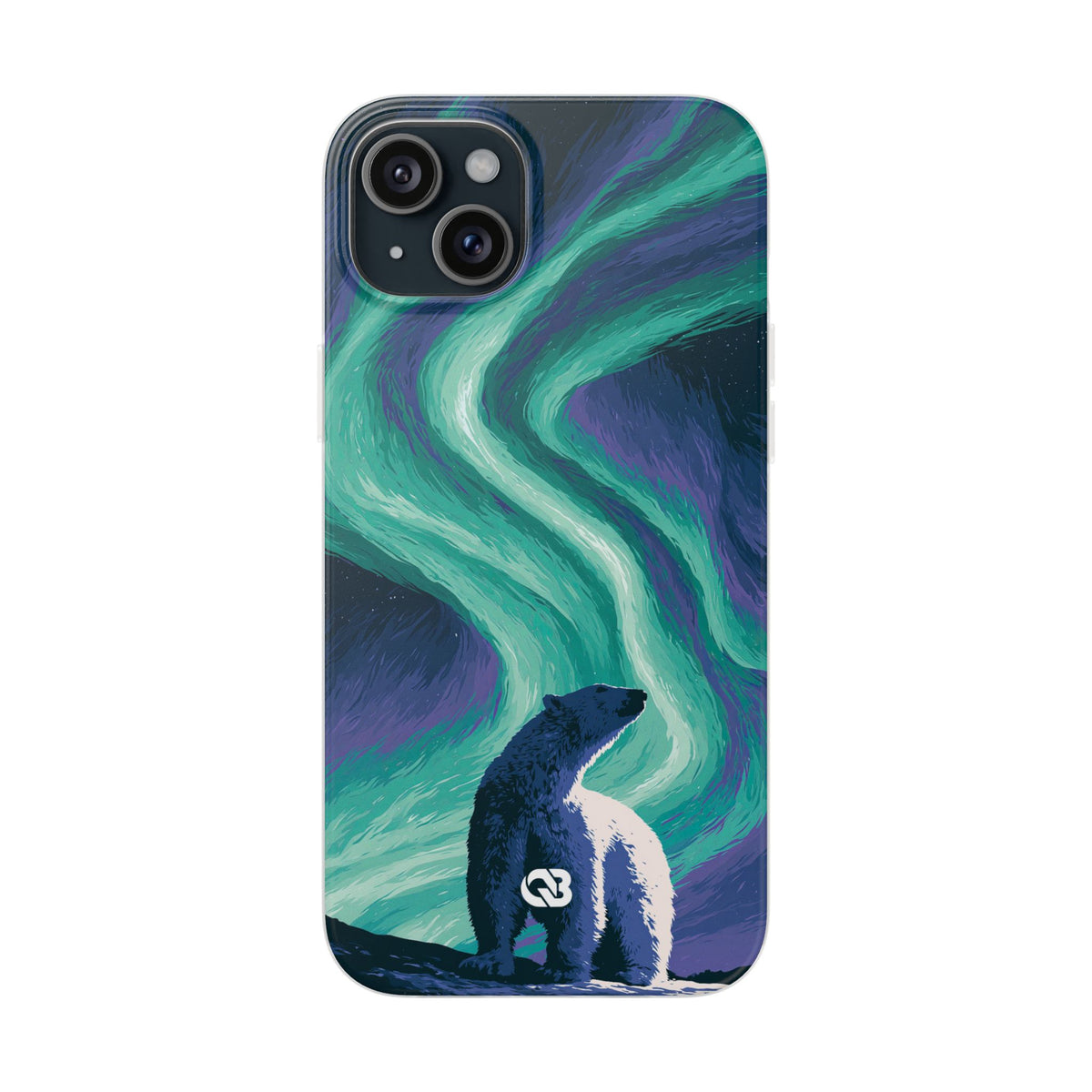 Arctic Aurora Bear · Lite Phone Case for iPhone ·  Teal