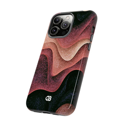 Rose Contour Waves · Tough Phone Case for iPhone · Pink