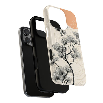 Spiky Tree Sunset iPhone 16 Pro Case - Tough+