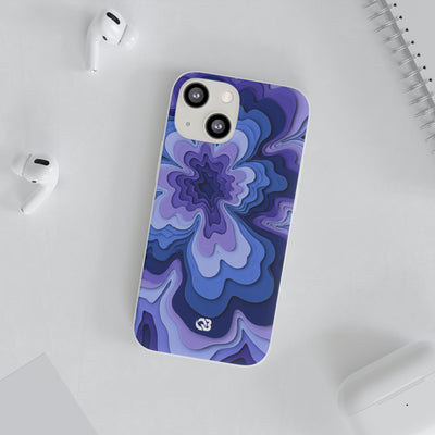 Periwinkle Strata Bloom · Lite Phone Case for iPhone ·  Purple