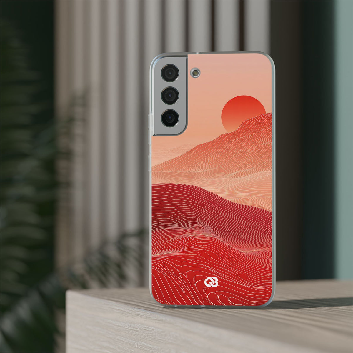 Crimson Dune Horizon · Lite Phone Case for Samsung · Red