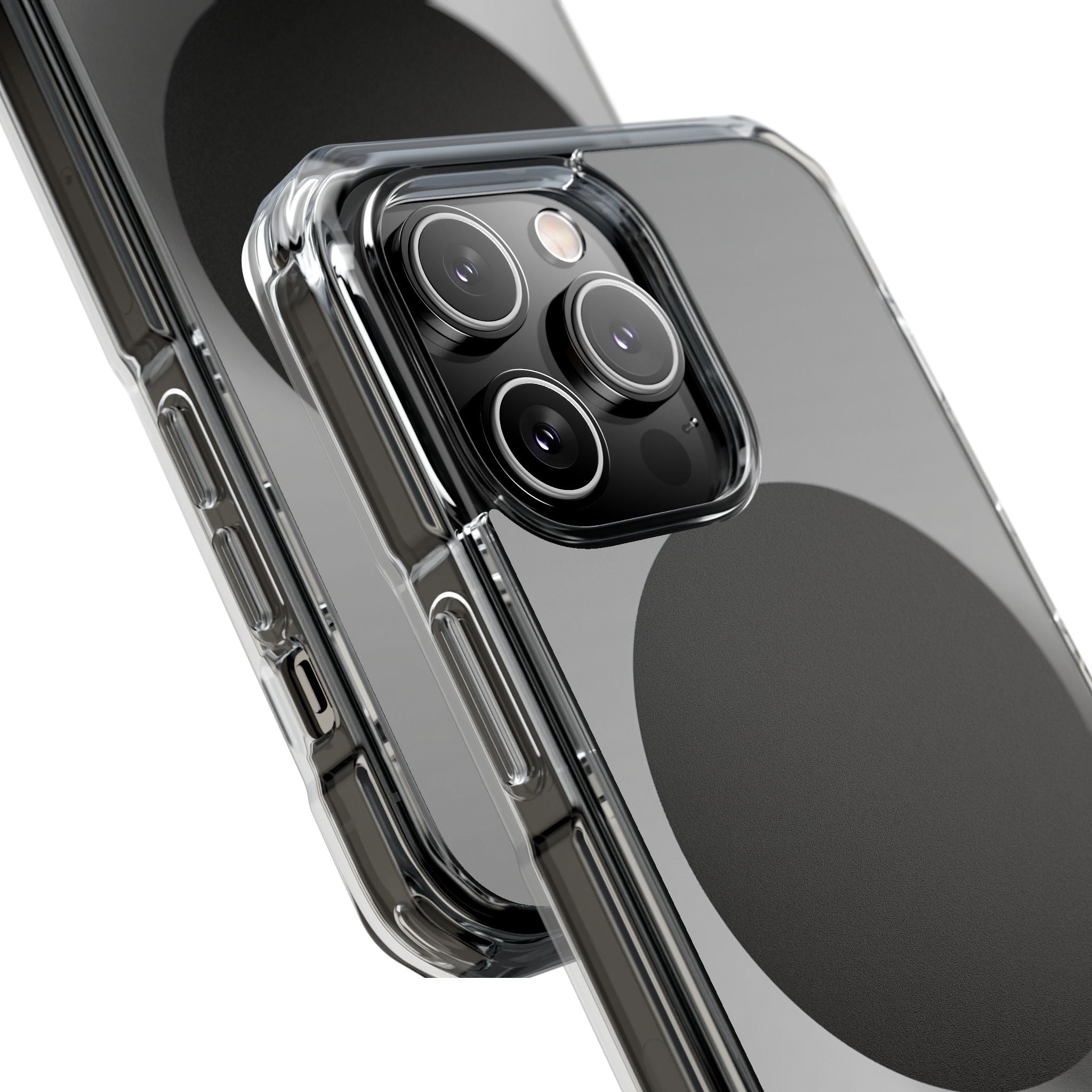 Grey Impact MagSafe Phone Case for iPhone - Matte Onyx Sphere