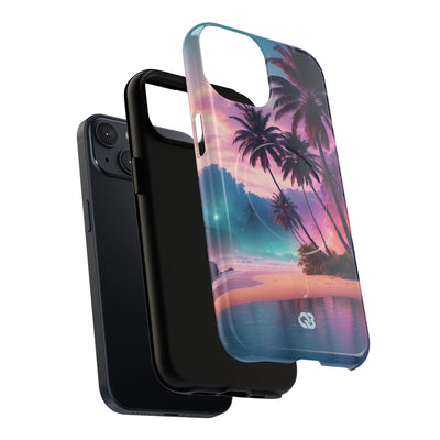 Neon Shore Palms · Tough+ Handyhülle für iPhone · Magsafe