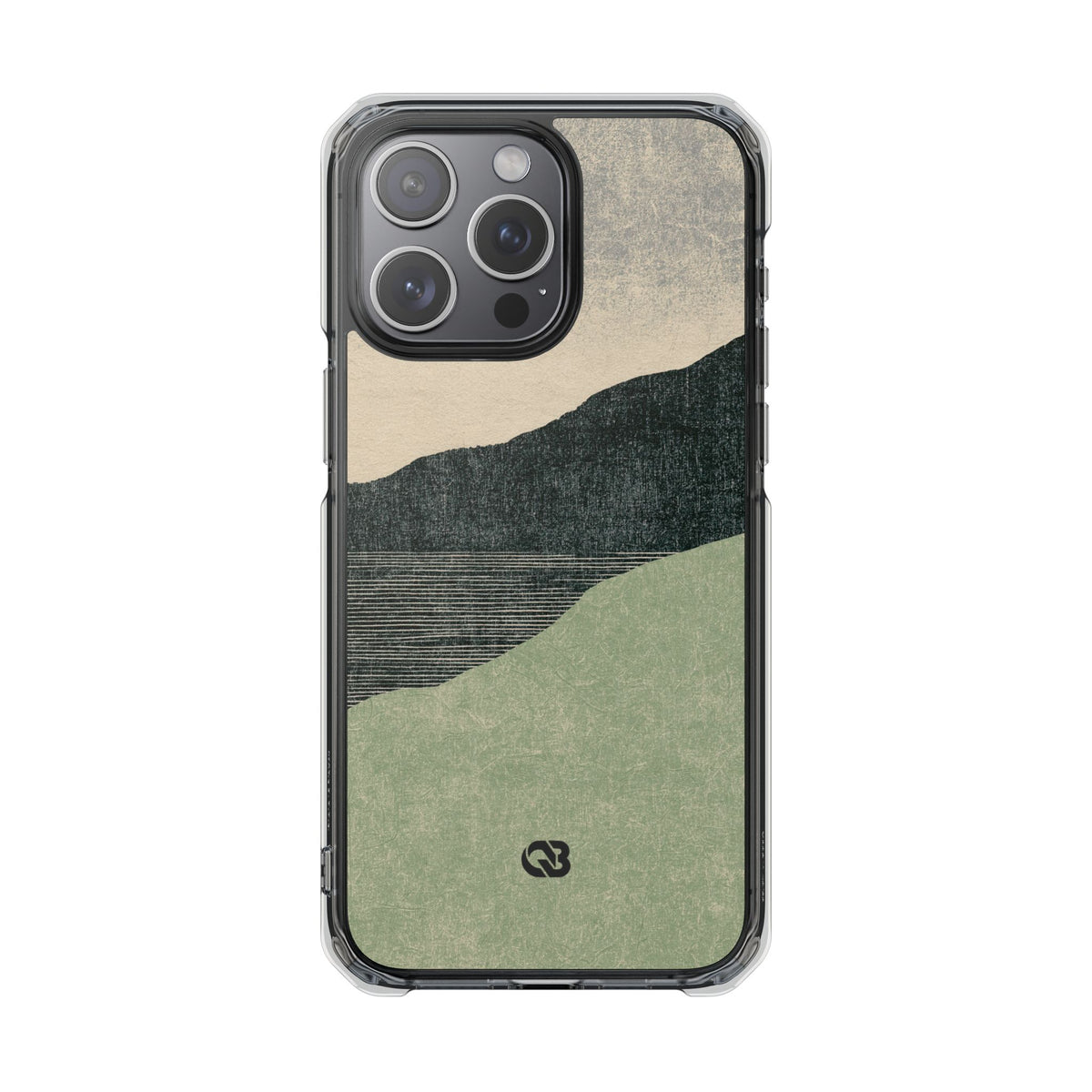 Sage Ridge Horizon · Clear Impact Magnetic Phone Case for iPhone ·  Green