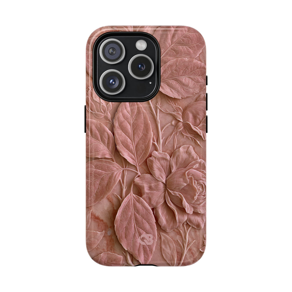 Blush Rose Relief · Tough 2.0 Magnetic Phone Case for iPhone · Pink