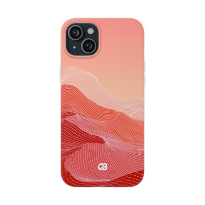 Coral Ridge Contours · Lite Phone Case for iPhone ·  Red